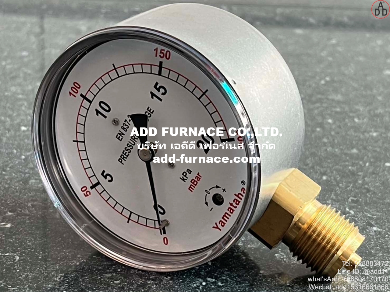 Yamataha Pressure Gauge 0-20kPa(0-200mBar) 1/2 (13)